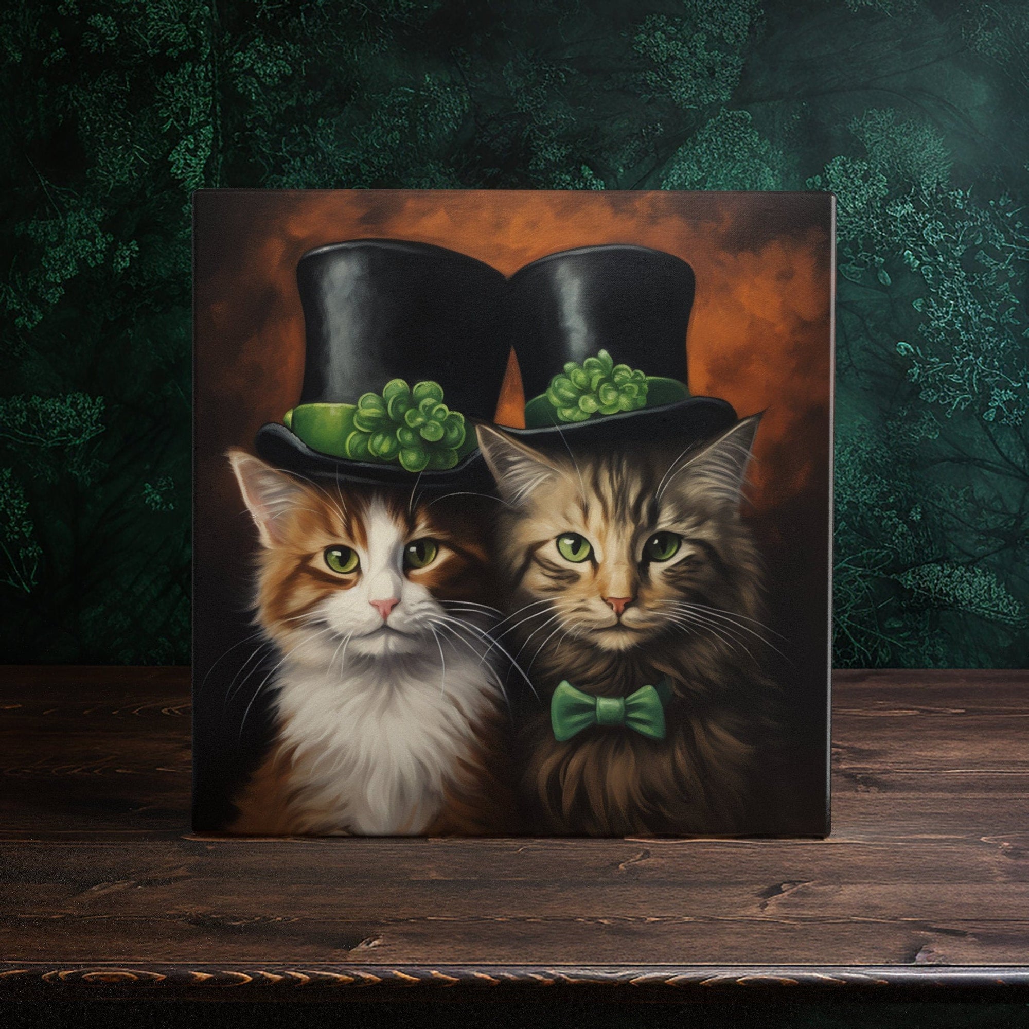 Peeping Tom's Cottage decorative tile Feline Elegance – Majestic Hand-Crafted Ceramic Cat Tile for Sophisticated Decor