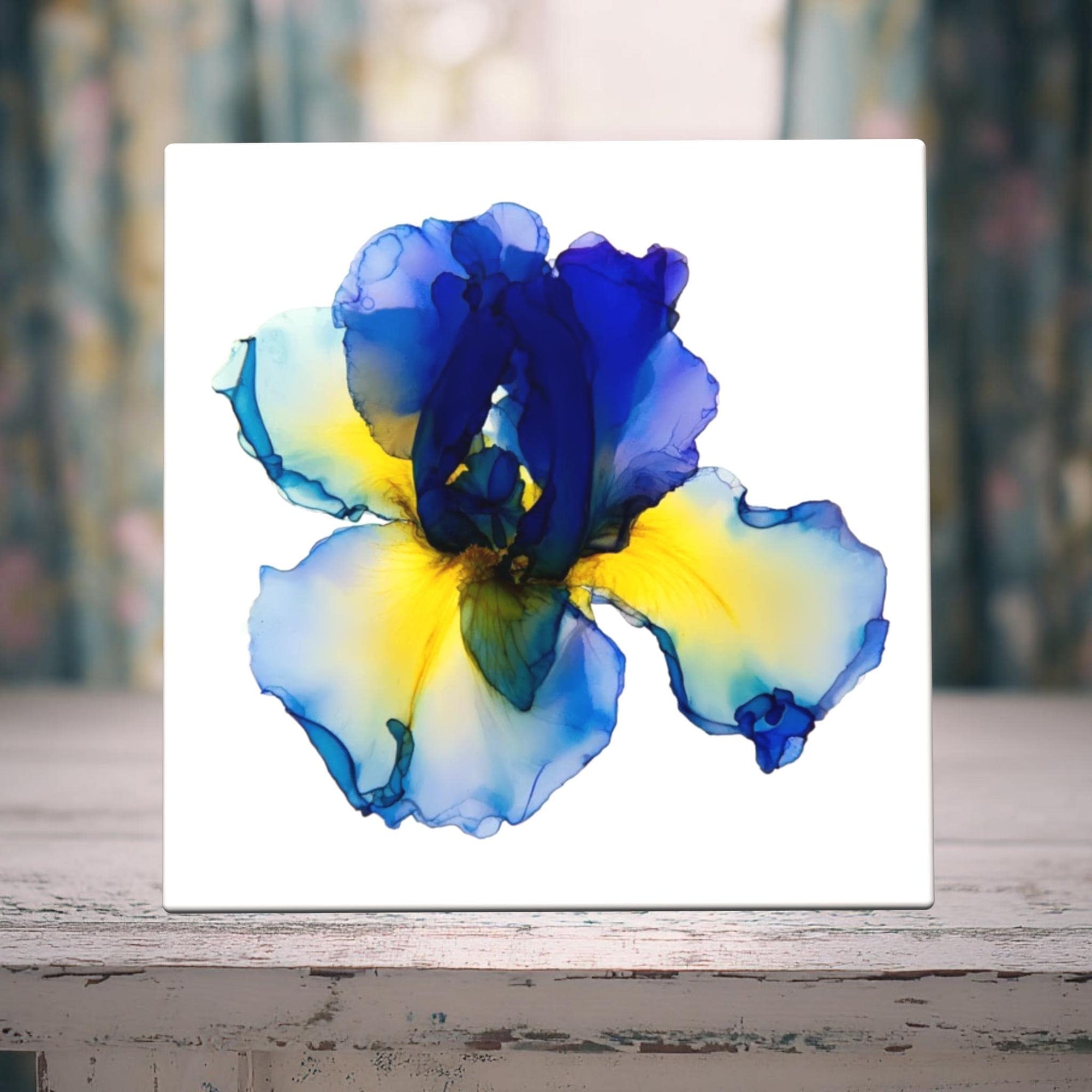 Blue Horizon Iris Porcelain Tile — Blossoms Collection