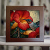 Hummingbird & Trumpet Vine – Vivid Floral Bird Tile Wall Decor