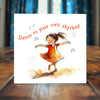 Dance to Your Own Rhythm Ceramic Tile – Joyful Art for Every Space