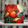 Hummingbird & Trumpet Vine – Vivid Floral Bird Tile Wall Decor