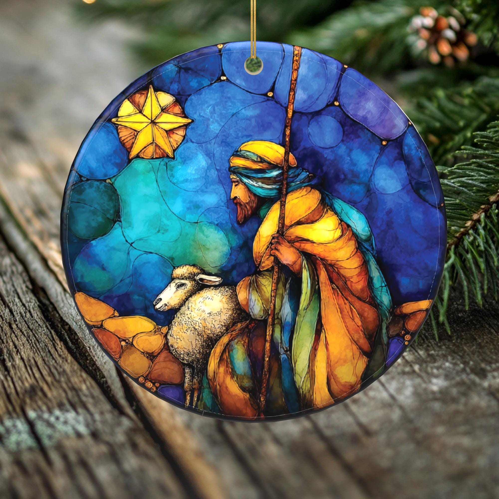 The Shepherd’s Watch – Nativity Scene Ornament – Christmas 2025