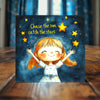 Chase the Sun, Catch the Stars Ceramic Tile – Inspirational Artwork for Kids