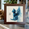 Your Purrs Echo in My Heart Forever Ceramic Tile – A Tribute to Feline Love --Memorial