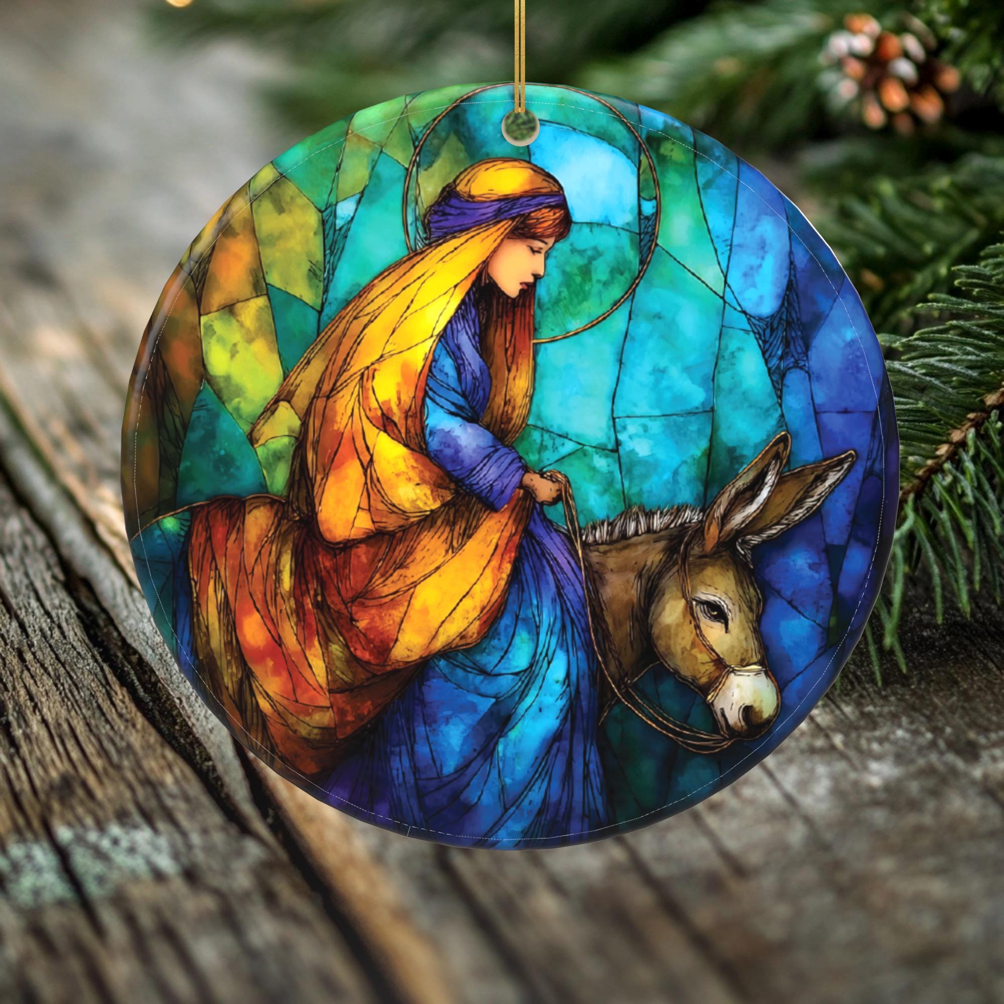 Mary and the Donkey – Faithful Journey Ornament – Christmas 2025
