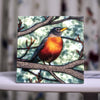American Robin in Spring – Handcrafted Tile for Bird & Garden Lovers