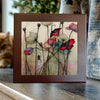 Crimson Threads | Gothic Floral Porcelain Tile | Miss Havisham’s Garden Collection