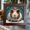 Guinea Pig in Christmas Hat – Holiday Animal Porcelain Tile