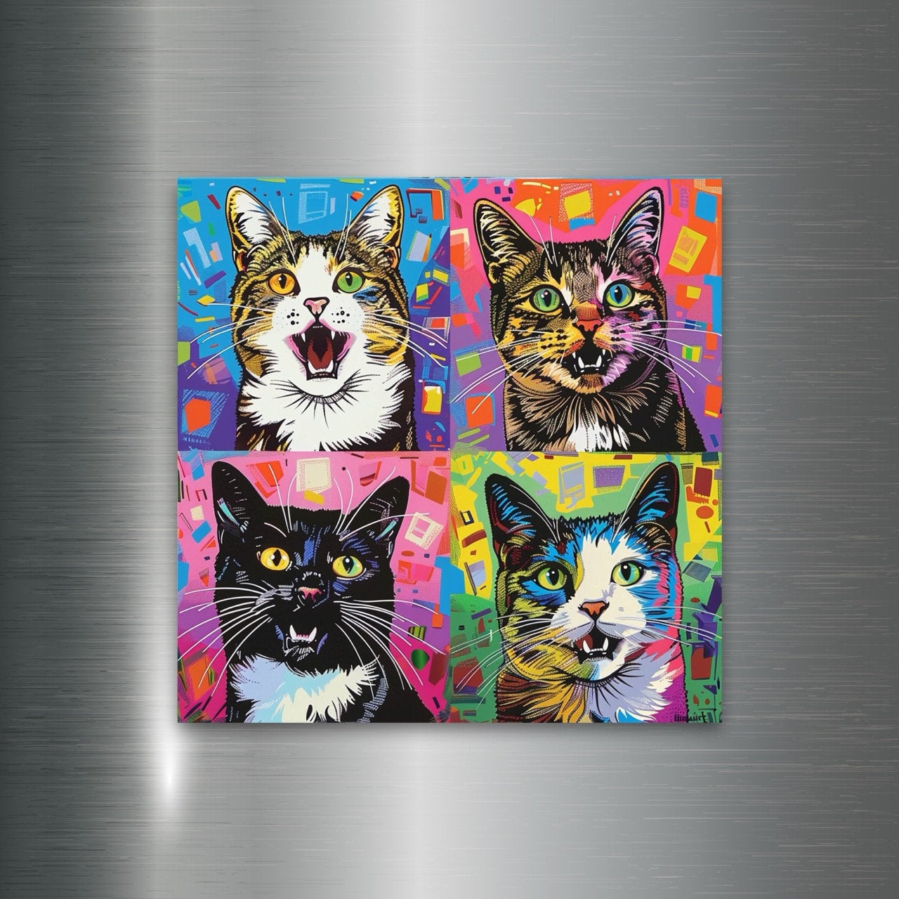 Meow Mix: The Pop Art Porcelain Magnet Collection from Peeping Tom's Cottage