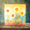 Sunflower Serenade on Porcelain Tile