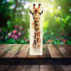 Peeping Tom's Cottage Custom Printed Tile 4 x 16 inch Watercolor Wildlife Giraffe Tile - Bold Conversation Piece