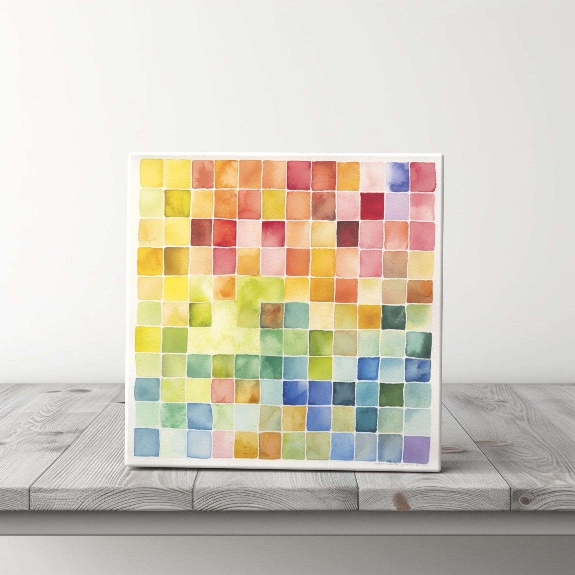 Peeping Tom's Cottage Custom Printed Tile Colorful Patchwork Ceramic Tile - Lively Kitchen Backsplash