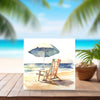 Peeping Tom's Cottage Custom Printed Tile Seaside Serenity Watercolor Ceramic Tile - Coastal Living Decor