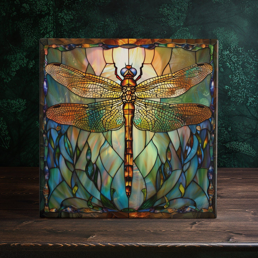 Peeping Tom's Cottage Dragonfly Dreams Artisan Ceramic Tile - Nature-Inspired Home Decor | Peeping Tom's Cottage