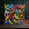 Peeping Tom's Cottage Songbird Symphony Artisan Ceramic Tile - Colorful Chorus Home Decor | Peeping Tom's Cottage