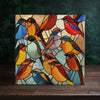 Peeping Tom's Cottage Twilight Tweets Artisan Ceramic Tile - Vivid Avian Home Decor | Peeping Tom's Cottage