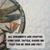Amber Grace Dragonfly Ornament – Double Sided Porcelain Keepsake – Stained Glass Look Holiday Memorial Gift