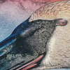 Bright Blue Jay on Branch – Nature-Inspired Porcelain Bird Tile